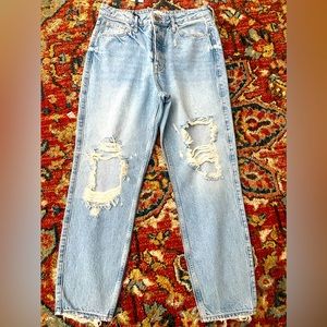 River Island high rise mom jeans